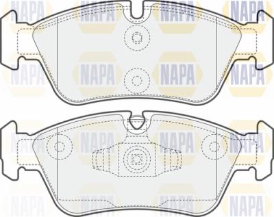 NAPA PBP7324 - Комплект спирачно феродо, дискови спирачки vvparts.bg