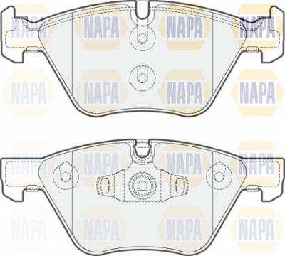 NAPA PBP7325 - Комплект спирачно феродо, дискови спирачки vvparts.bg