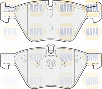 NAPA PBP7327 - Комплект спирачно феродо, дискови спирачки vvparts.bg