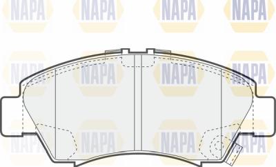 NAPA PBP7374 - Комплект спирачно феродо, дискови спирачки vvparts.bg