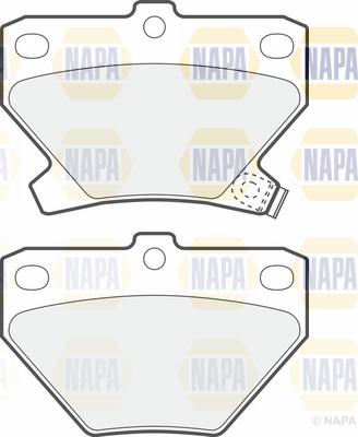 NAPA PBP7247 - Комплект спирачно феродо, дискови спирачки vvparts.bg