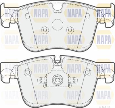 NAPA PBP7269 - Комплект спирачно феродо, дискови спирачки vvparts.bg