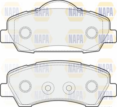 NAPA PBP7265 - Комплект спирачно феродо, дискови спирачки vvparts.bg