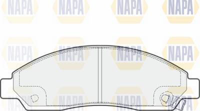 NAPA PBP7204 - Комплект спирачно феродо, дискови спирачки vvparts.bg