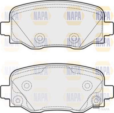 NAPA PBP7201 - Комплект спирачно феродо, дискови спирачки vvparts.bg