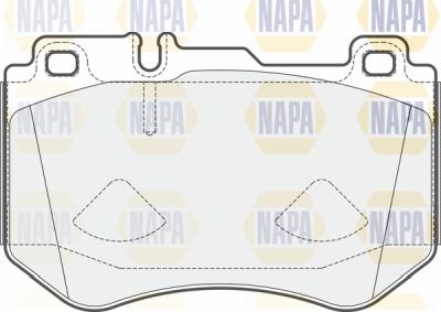 NAPA PBP7203 - Комплект спирачно феродо, дискови спирачки vvparts.bg