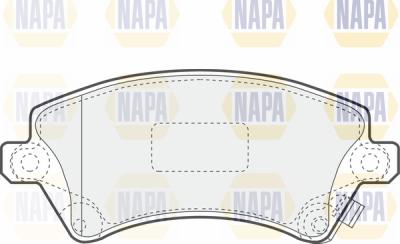 NAPA PBP7214 - Комплект спирачно феродо, дискови спирачки vvparts.bg