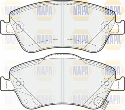 NAPA PBP7216 - Комплект спирачно феродо, дискови спирачки vvparts.bg