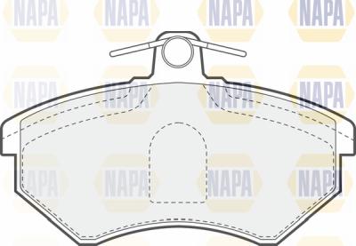 NAPA PBP7211 - Комплект спирачно феродо, дискови спирачки vvparts.bg