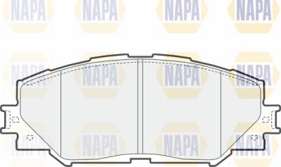 NAPA PBP7218 - Комплект спирачно феродо, дискови спирачки vvparts.bg