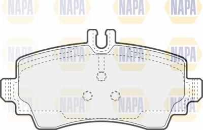 NAPA PBP7289 - Комплект спирачно феродо, дискови спирачки vvparts.bg