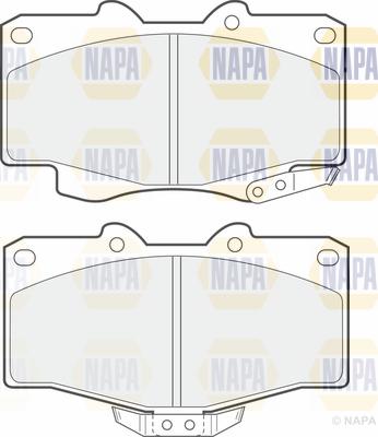 NAPA PBP7234 - Комплект спирачно феродо, дискови спирачки vvparts.bg