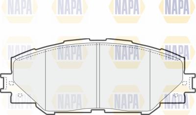 NAPA PBP7236 - Комплект спирачно феродо, дискови спирачки vvparts.bg