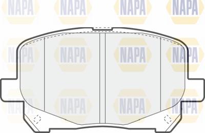 NAPA PBP7231 - Комплект спирачно феродо, дискови спирачки vvparts.bg
