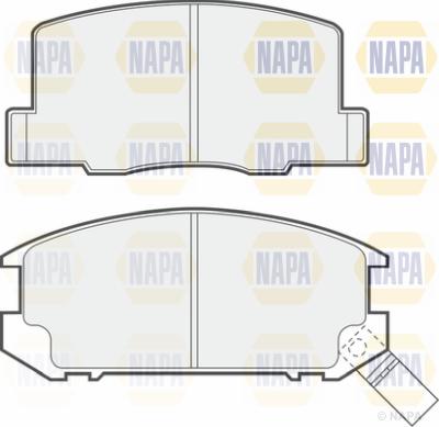 NAPA PBP7233 - Комплект спирачно феродо, дискови спирачки vvparts.bg