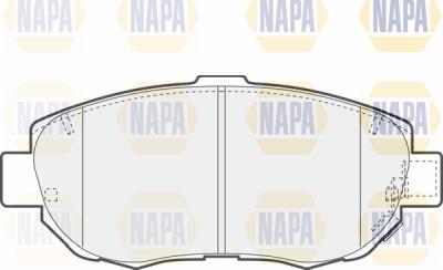 NAPA PBP7228 - Комплект спирачно феродо, дискови спирачки vvparts.bg