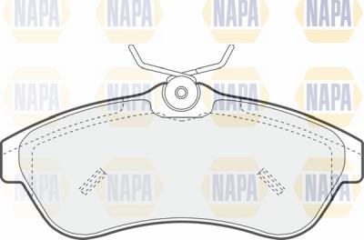 NAPA PBP7279 - Комплект спирачно феродо, дискови спирачки vvparts.bg