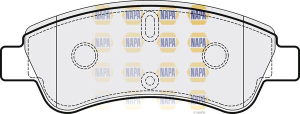 NAPA PBP7278 - Комплект спирачно феродо, дискови спирачки vvparts.bg