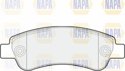 NAPA PBP7277 - Комплект спирачно феродо, дискови спирачки vvparts.bg