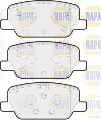 NAPA PBP7763 - Комплект спирачно феродо, дискови спирачки vvparts.bg