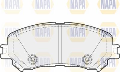 NAPA PBP7703 - Комплект спирачно феродо, дискови спирачки vvparts.bg