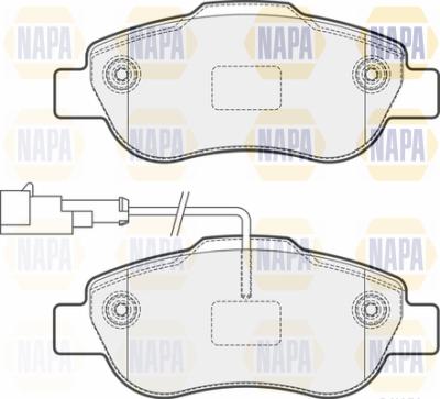NAPA PBP7707 - Комплект спирачно феродо, дискови спирачки vvparts.bg