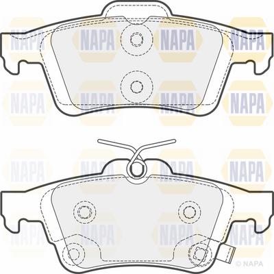 NAPA PBP7719 - Комплект спирачно феродо, дискови спирачки vvparts.bg