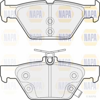 NAPA PBP7716 - Комплект спирачно феродо, дискови спирачки vvparts.bg