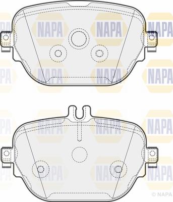NAPA PBP7710 - Комплект спирачно феродо, дискови спирачки vvparts.bg