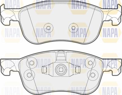 NAPA PBP7718 - Комплект спирачно феродо, дискови спирачки vvparts.bg