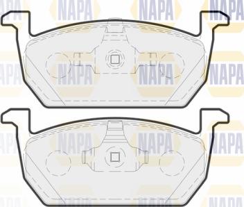 NAPA PBP7736 - Комплект спирачно феродо, дискови спирачки vvparts.bg