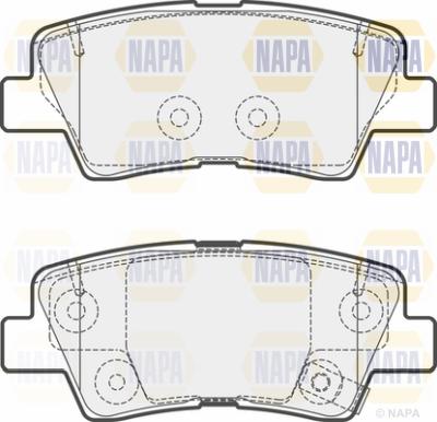 NAPA PBP7733 - Комплект спирачно феродо, дискови спирачки vvparts.bg