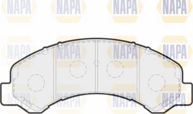 NAPA PBP7729 - Комплект спирачно феродо, дискови спирачки vvparts.bg