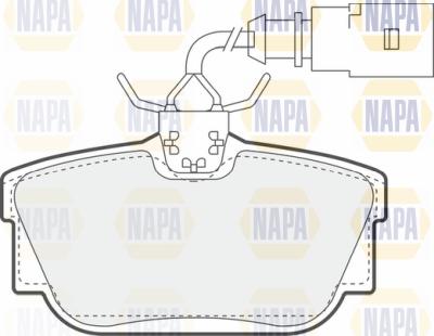 NAPA PBP7722 - Комплект спирачно феродо, дискови спирачки vvparts.bg