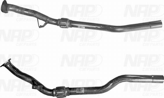 NAP carPARTS CAC10251 - Изпускателна тръба vvparts.bg