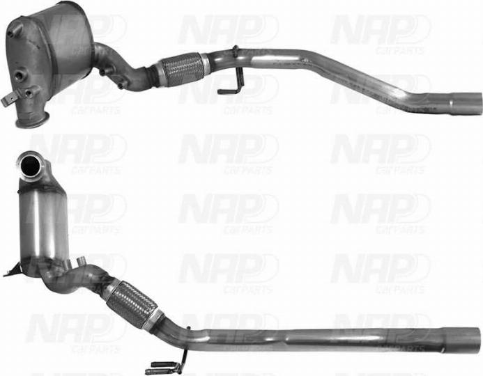 NAP carPARTS CAD10555 - Филтър за сажди / твърди частици, изпускателна система vvparts.bg