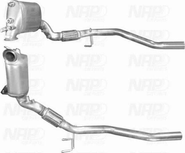 NAP carPARTS CAD10615 - Филтър за сажди / твърди частици, изпускателна система vvparts.bg