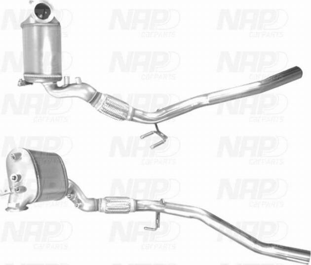 NAP carPARTS CAD10611 - Филтър за сажди / твърди частици, изпускателна система vvparts.bg