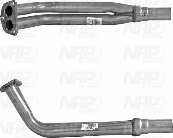 NAP carPARTS CAF10529 - Изпускателна тръба vvparts.bg