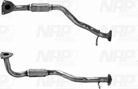 NAP carPARTS CAF10219 - Изпускателна тръба vvparts.bg