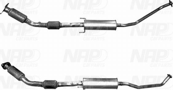 NAP carPARTS CAK10720 - Катализатор vvparts.bg