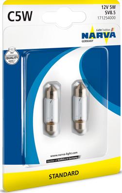 Narva 17125 4000 - Крушка с нагреваема жичка, светлини на рег. номер vvparts.bg