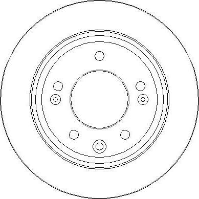 Triscan 1115-P008691 - Спирачен диск vvparts.bg