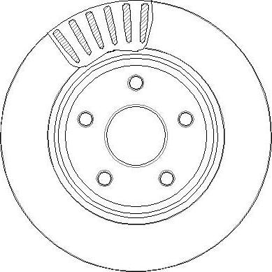 Japanparts J DI-061 - Спирачен диск vvparts.bg