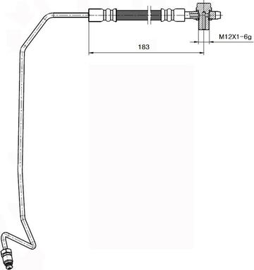 NATIONAL NBH6091 - Спирачен маркуч vvparts.bg