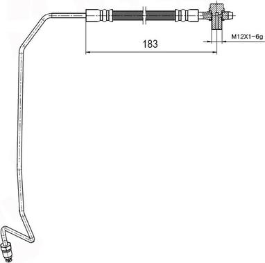 NATIONAL NBH6092 - Спирачен маркуч vvparts.bg