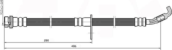 NATIONAL NBH6042 - Спирачен маркуч vvparts.bg