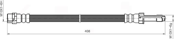 NATIONAL NBH6054 - Спирачен маркуч vvparts.bg