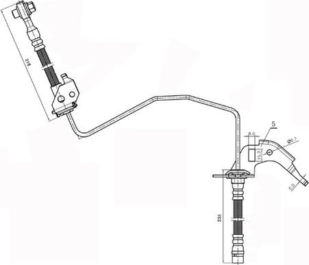 NATIONAL NBH6066 - Спирачен маркуч vvparts.bg