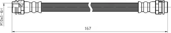 NATIONAL NBH6008 - Спирачен маркуч vvparts.bg